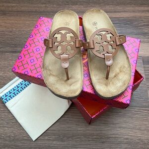 Tory Burch Miller Cloud Calf Leather/Cork Size 5.5